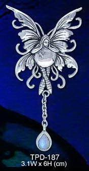 Bubble Rider Fairy Silver Pendant TPD187 - Jewelry